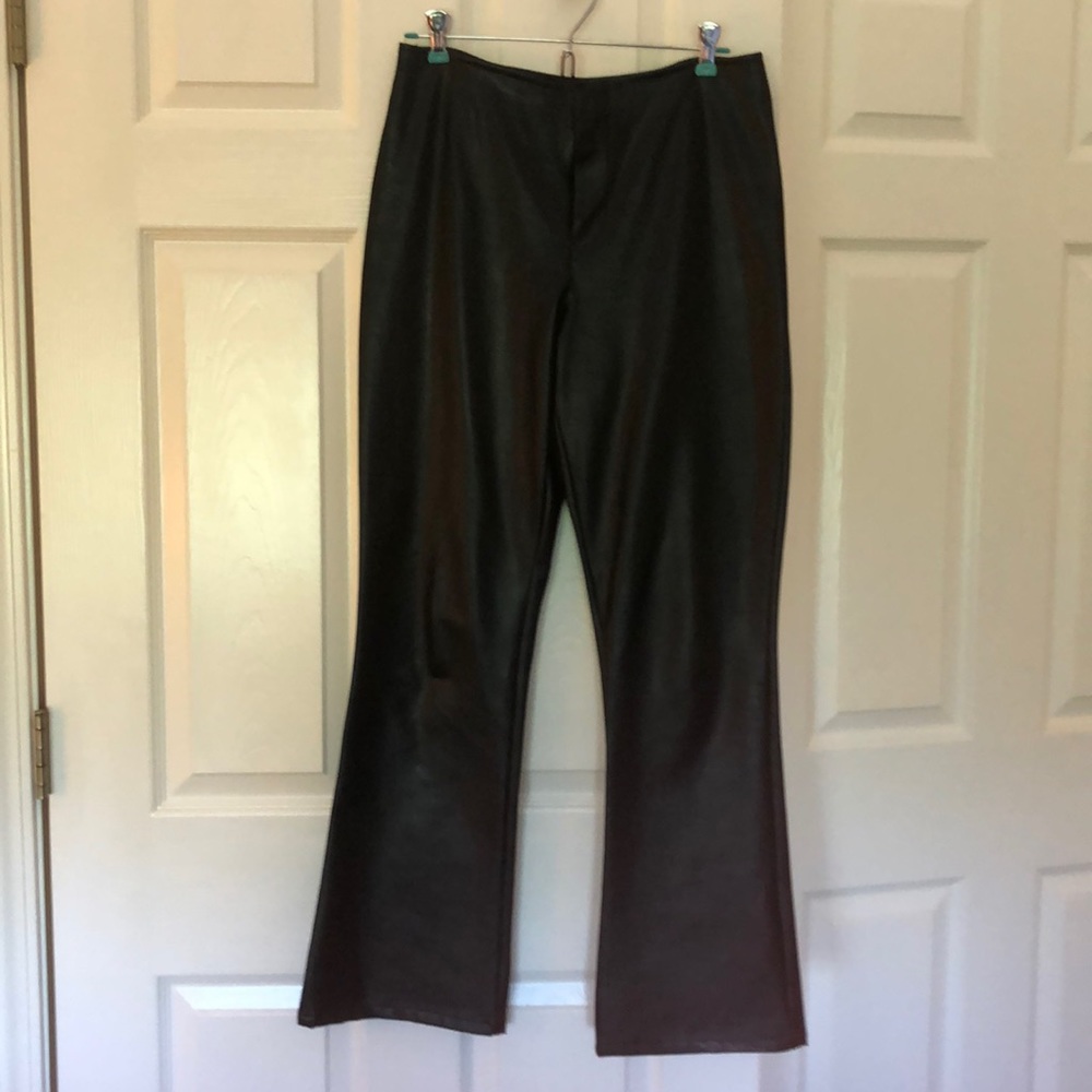 Black Faux Leather pants